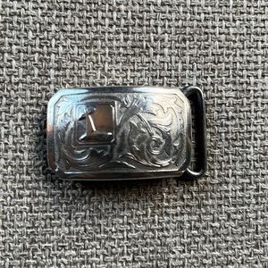 Hickok Vintage Silver Belt Buckle